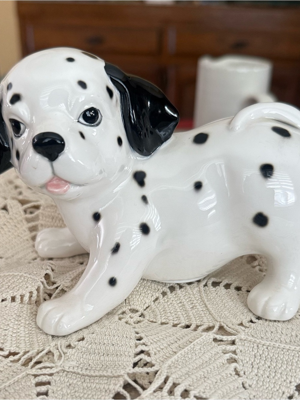 Dalmatian Puppy Ceramic Figurine
